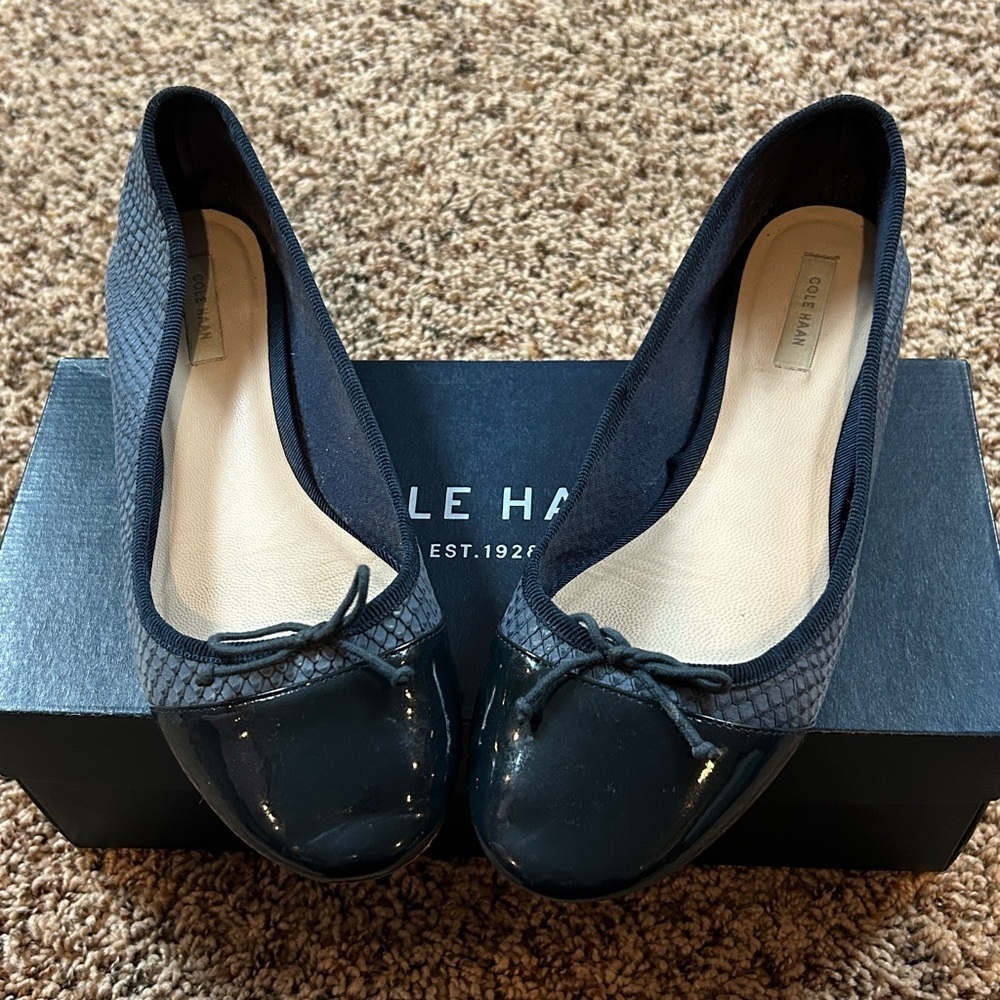 Coie Haan 'Sarina' Ballet Flat Washed Indigo 7.5